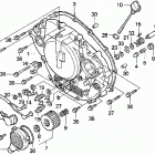TRX300EX Крышка картера правая