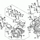 TRX300EX Головка цилиндра