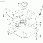 King Cat 900 EFI Топливный бак