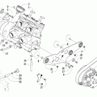 Sabercat 600 EFI Вариатор и опора двигателя