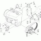 Panther 370r Вариатор и опора двигателя