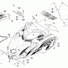 Sabercat 700 EFI Капот и ветровое стекло