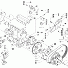 T660 Touring Вариатор и опора двигателя