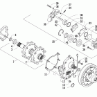 Firecat 500 SP Drive train and brake assemblies