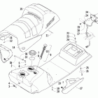 ZR 900 EFI SP Топливный бак ,сиденье и задний фонарь