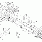 Firecat 500 SP Вариатор и опора двигателя
