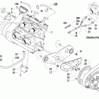 440 SP R Вариатор и опора двигателя