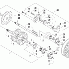 T660 Turbo Trail Вал приводной трака и тормоза