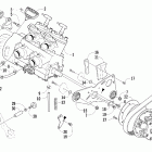Firecat 600 EFI Вариатор и опора двигателя