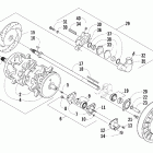 King Cat 900 EFI Вал приводной трака и тормоза