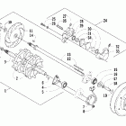 Sabercat 600 EFI Вал приводной трака и тормоза