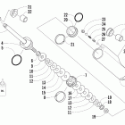 Sabercat 700 EFI Rear suspension rear arm shock absorber (ext)