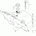 Sabercat 600 EFI Топливный бак