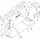 Panther 570 Топливный бак ,сиденье и задний фонарь