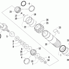 Firecat 500 Задняя  подвеска, передний амортизатор