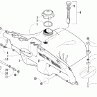 Firecat 500 SP Топливный бак