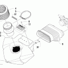 Firecat 600 EFI Глушитель впуска