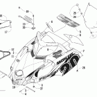 Firecat 700 EFI Hood and windshield assembly (tony stewart edition...