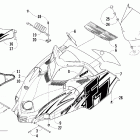 Firecat 700 SP Капот и ветровое стекло