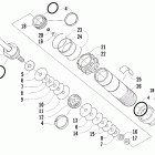 Firecat 500 SP Задняя  подвеска, передний амортизатор
