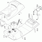 Panther 660 Trail Топливный бак ,сиденье и задний фонарь