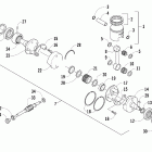 Firecat 700 SP Поршень и коленчатый вал
