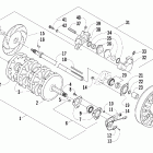 T660 Turbo Touring Вал приводной трака и тормоза
