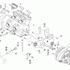 Firecat 600 EFI Вариатор и опора двигателя