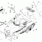 Firecat 700 SP Капот и ветровое стекло