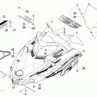 Firecat 600 EFI Капот и ветровое стекло