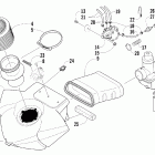 M5 Воздушный глушитель, карбюратор, и монтаж топливно...