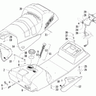 ZR 900 SP Топливный бак ,сиденье и задний фонарь