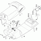 Z 570 Топливный бак ,сиденье и задний фонарь