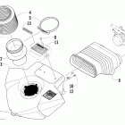 Firecat 600 EFI Глушитель впуска