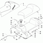 ZR 120 Топливный бак ,сиденье и задний фонарь