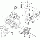 Pantera 550 Вариатор и опора двигателя