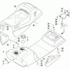 T660 Turbo Топливный бак ,сиденье и задний фонарь