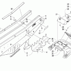 Firecat 700 EFIr Тоннель, задний бампер, задний фонарь