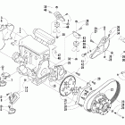 T660 Touring Вариатор и опора двигателя