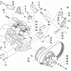 ZR 900 Вариатор и опора двигателя