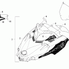 Firecat LE Hood and windshield assembly (600 efi black widow)