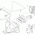 440 SP Air silencer assembly (modified race sled)