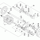 Pantera 600 EFI Вал приводной трака и тормоза