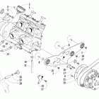 Firecat 700 EFIr Вариатор и опора двигателя