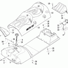 Panther 570 Топливный бак ,сиденье и задний фонарь