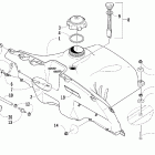 Sabercat 500 LX Топливный бак