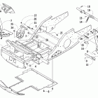 ZR 900 EFI Передняя рама и подножки