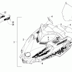 Firecat LE Hood and windshield assembly (600 efi joker)