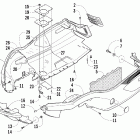 T660 Turbo ST Belly pan and front bumper assembly (green)