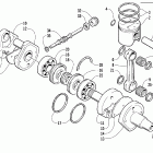Pantera 600 EFI Поршень и коленчатый вал